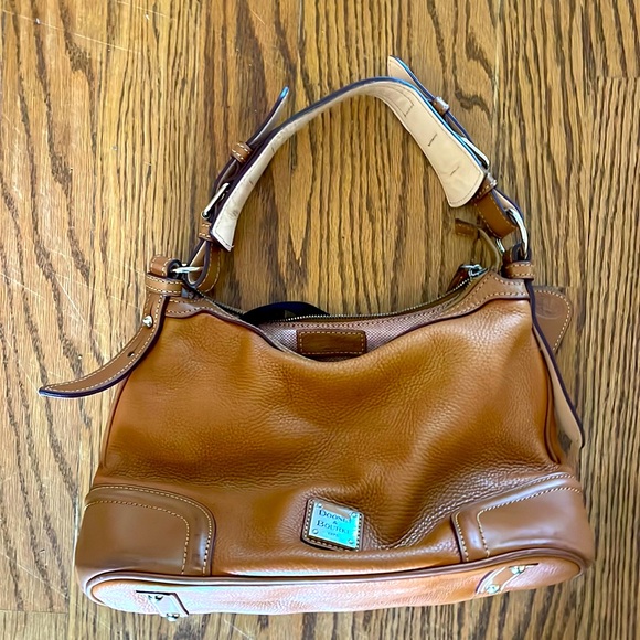 Dooney & Bourke tan leather shoulder bag - Picture 1 of 7